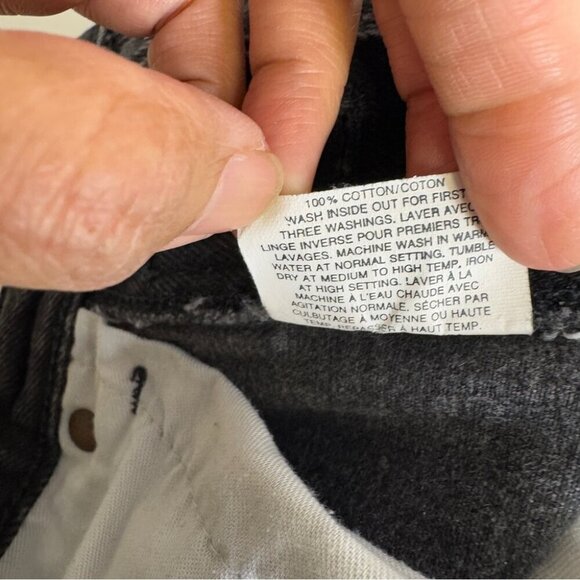 Vintage Levi’s 90s 501 Black Charcoal Denim Jeans 32/30 - Picture 6 of 15